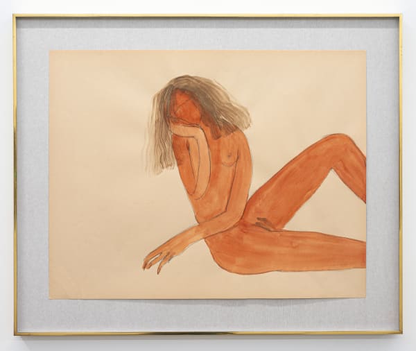 Vanessa Beecroft vb.dw.013.16, 2016 Watercolor on paper 19 1/2 x 25 inches 49.5 x 63.5 cm.