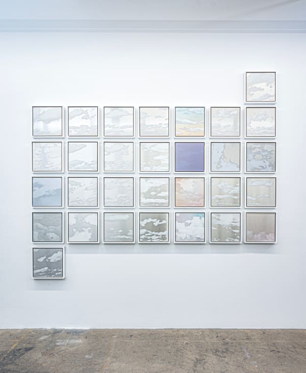 Miya Ando, April 1-30 2023 Cloud Grid With Lunar Phases, 2023