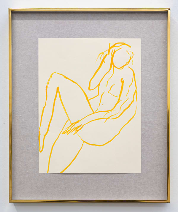 Vanessa Beecroft vb.wc.080.17, 2017 Watercolor on paper 12 3/4 x 9 3/4 inches 32.4 x 24.8 cm.