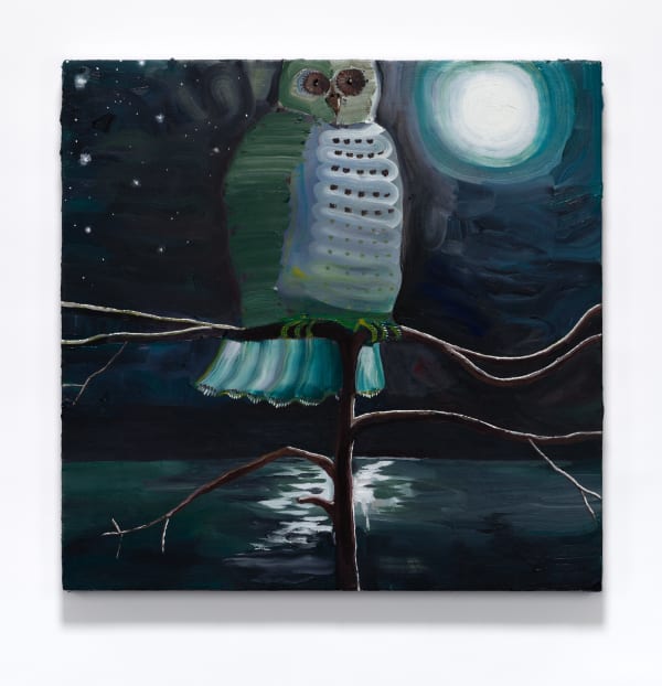 Elizabeth Malaska, Green Owl, 2024