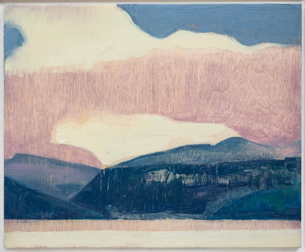 Herald Nix Untitled Shuswap Lake, B.C. November #44, 2024 Oil on birch panel 8 1/2 x 10 1/2 inches 21.6 x 26.7 cm. 14 1/2 x 16 1/2 inches (framed) 36.8 x 41.9 cm.