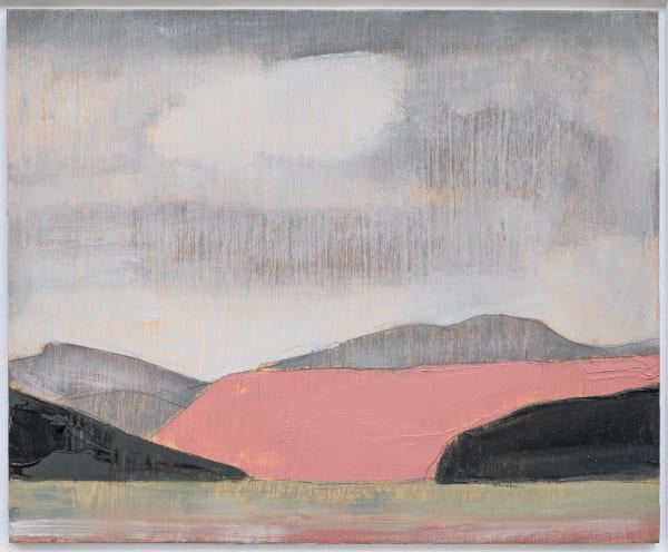 Herald Nix Untitled Shuswap Lake, B.C. October #51, 2025 Oil on birch panel 8 1/2 x 10 1/2 inches 21.6 x 26.7 cm. 14 1/2 x 16 1/2 inches (framed) 36.8 x 41.9 cm.