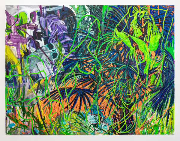 Alex Becerra Bathers ( After a lot of other Painters in the history of Art ), 2025 Oil on canvas 75 x 99 inches 190.5 x 251.5 cm.