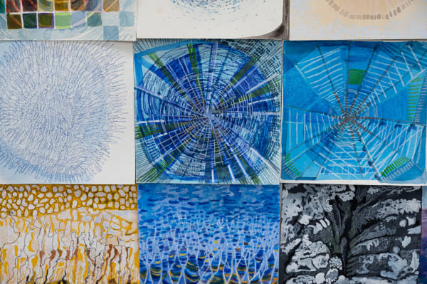 Fran Siegel, Covid Drawings, detail 2, 2023