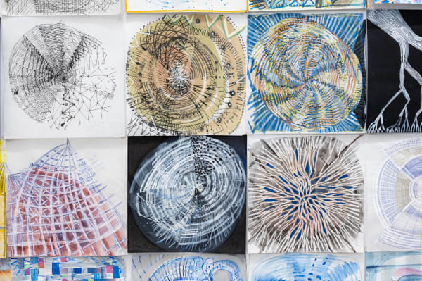 Fran Siegel, Covid Drawings, detail 7, 2023