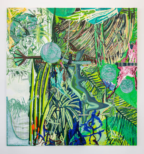 Alex Becerra Mr Tinker, 2025 Oil on canvas 83 x 83 inches 210.8 x 210.8 cm.