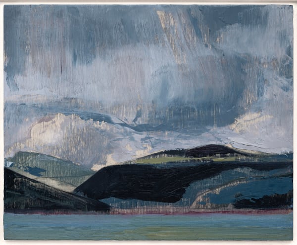 Herald Nix Untitled Shuswap Lake, B.C. #41, 2025 Oil on birch panel 8 1/2 x 10 1/2 inches 21.6 x 26.7 cm. 14 1/2 x 16 1/2 inches (framed) 36.8 x 41.9 cm.