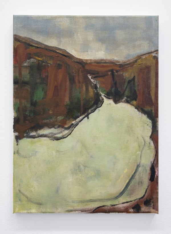 Robert Gunderman Sespe #4, 2024 Oil on canvas 14 x 11 inches 35.6 x 27.9 cm.