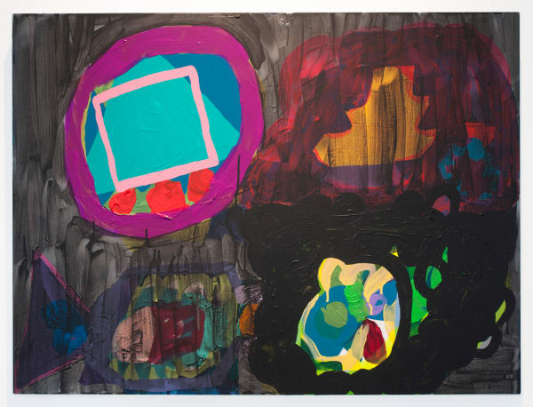 Maria Lynch Glimpse Them, 2016 Acrylic and oil on canvas 30 x 40 inches 76.2 x 101.6 cm.