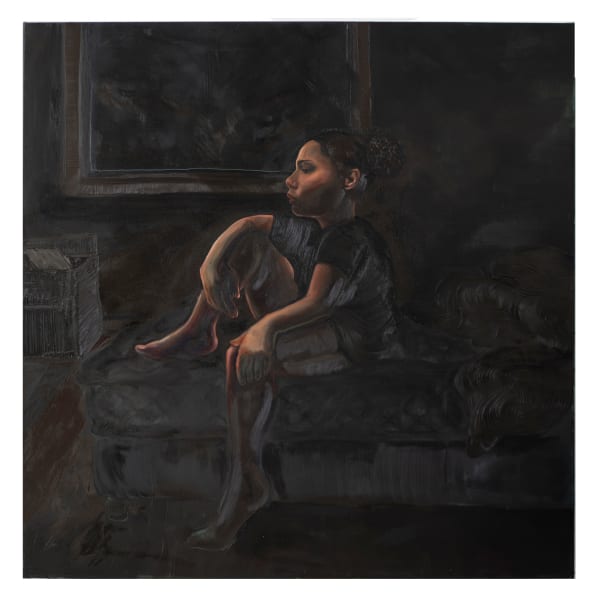 Natia Lemay, Waiting On Silence In Perylene Black, 2024