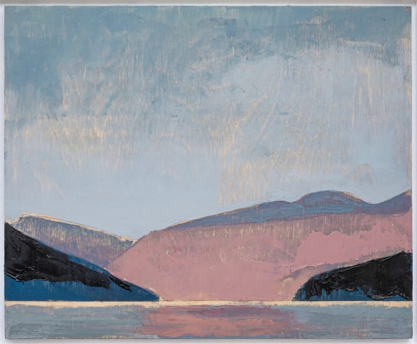 Herald Nix Untitled Shuswap Lake, B.C. October #50, 2025 Oil on birch panel 8 1/2 x 10 1/2 inches 21.6 x 26.7 cm. 14 1/2 x 16 1/2 inches (framed) 36.8 x 41.9 cm.