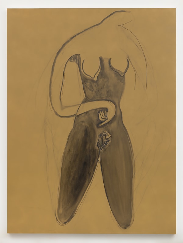 Vanessa Beecroft Diptych (untitled left), 2018 Oil on canvas 96 x 72 x 2 1/4 inches 243.8 x 182.9 x 5.7 cm.