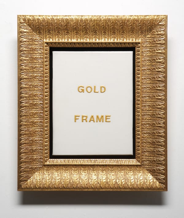 John Will Gold Frame, 2006 Acrylic on canvas with gold frame 20 x 17 inches 50.8 x 43.2 cm.