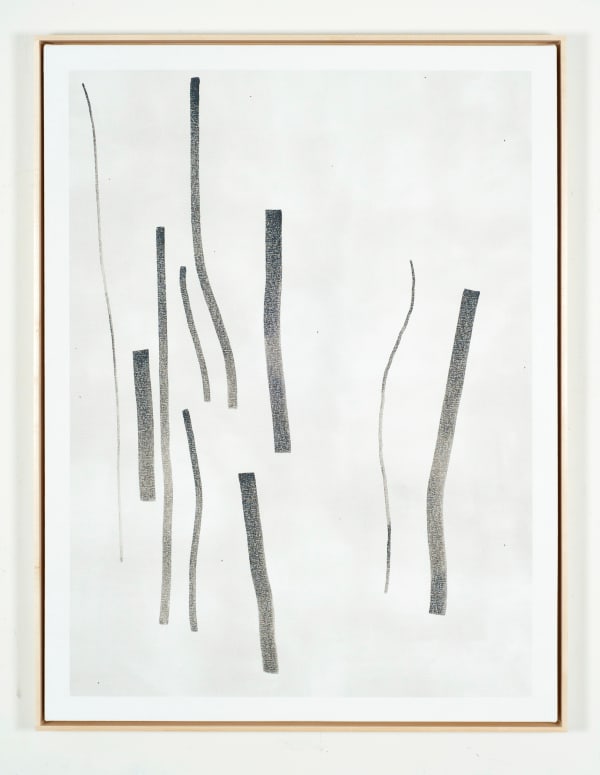 Martin Bennett Variant Flash Painting - A Person Walks Down Some Steps, An Introduction Is Made, 2016 Oil and acrylic on canvas 40 x 30 inches 101.6 x 76.2 cm.