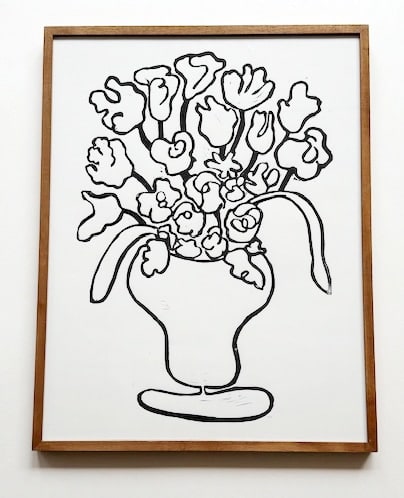 Hugo Guinness floral prints (framed) - Flower vase, 2025