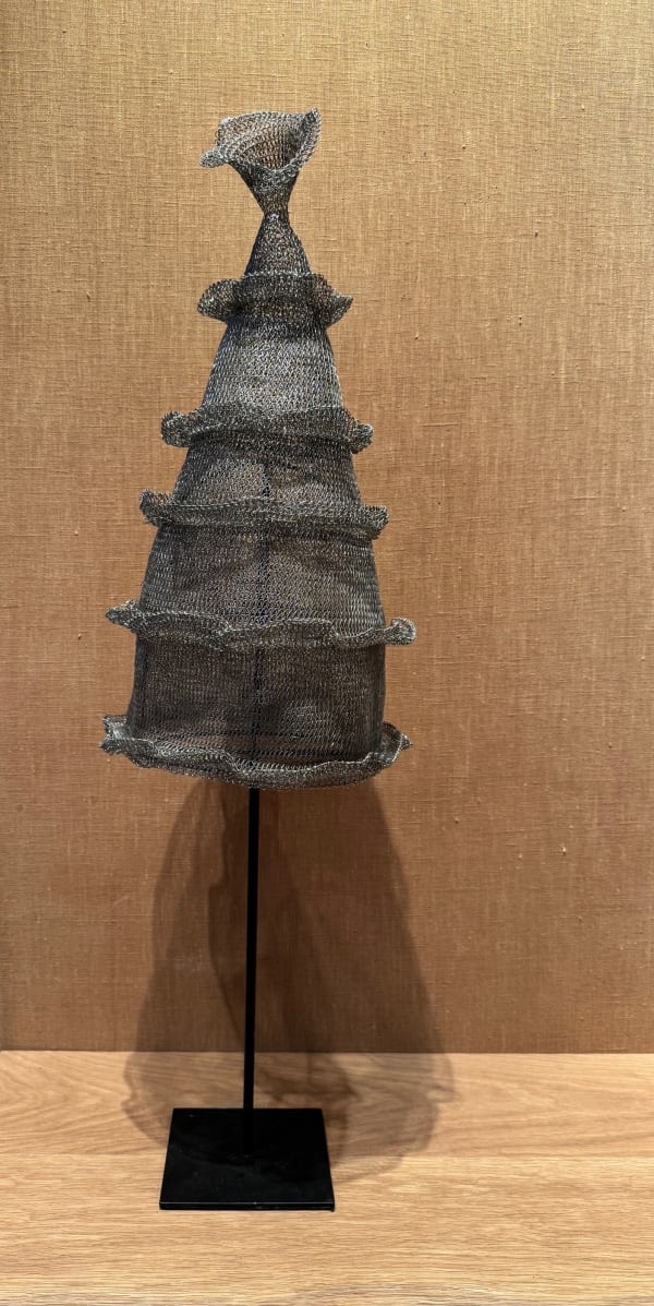 Decorative Wire Hat from Sumatra (Grey)