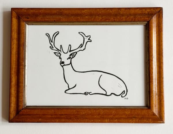 Sitting stag