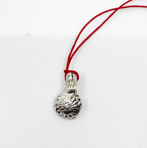 Block Print Daisy Pendant