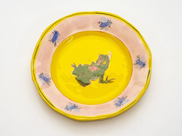 Frog & Flies Plate