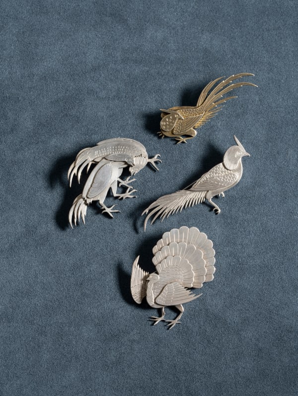 Brooches, birds