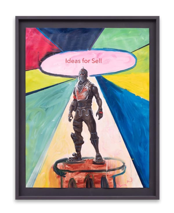 Federico Luger Ideas for sell, 2022 Oil on canvas 103 x 81 cm 40 1/2 x 31 7/8 in