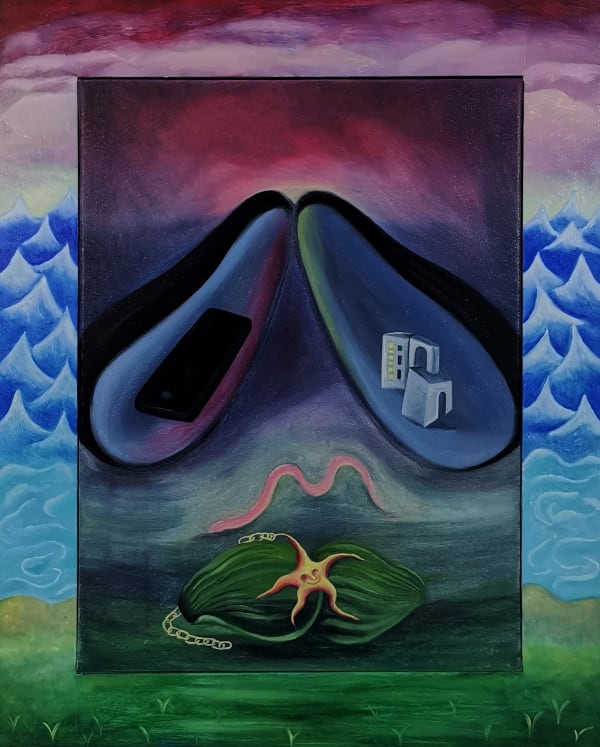 Agnese Guido Cimeli, 2022 Oil on canvas and wood 41 x 51 cm 16 1/8 x 20 1/8 in