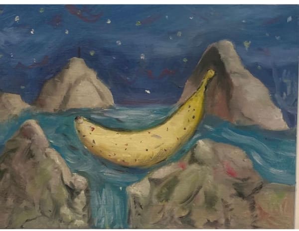 Federico Luger Pending 1 Acrylic on canvas 30 x 40 cm