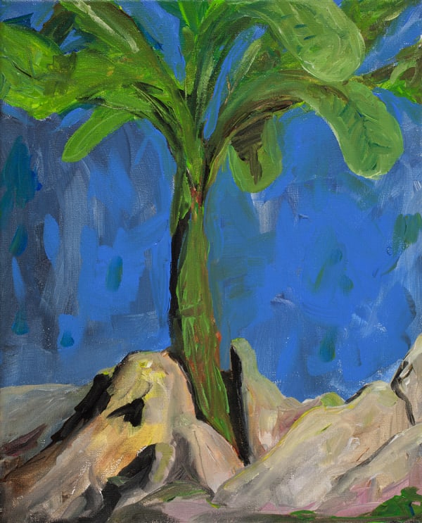 Federico Luger Banano, 2014 Acrylic on canvas 30 x 24 cm 11 3/4 x 9 1/2 in