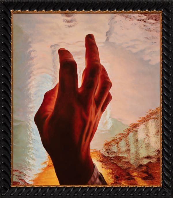 Diango Hernández All Hands 3, 2023 Oil on Canvas 70 x 60 cm 27 1/2 x 23 5/8 in