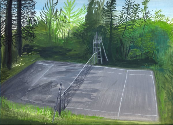 Agnese Guido Il campo del tempo, 2016 Tempera on paper 23 x 31 cm 9 x 12 1/4 in