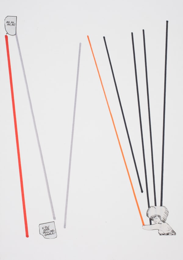 Federico Luger Lines, 2013 Collage on paper 30 x 20 cm 11 3/4 x 7 7/8 in