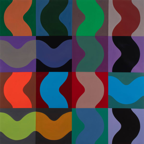 Diango Hernández Cantos de Sirenas 6, 2023 Oil on canvas 200 x 200 cm 78 3/4 x 78 3/4 in