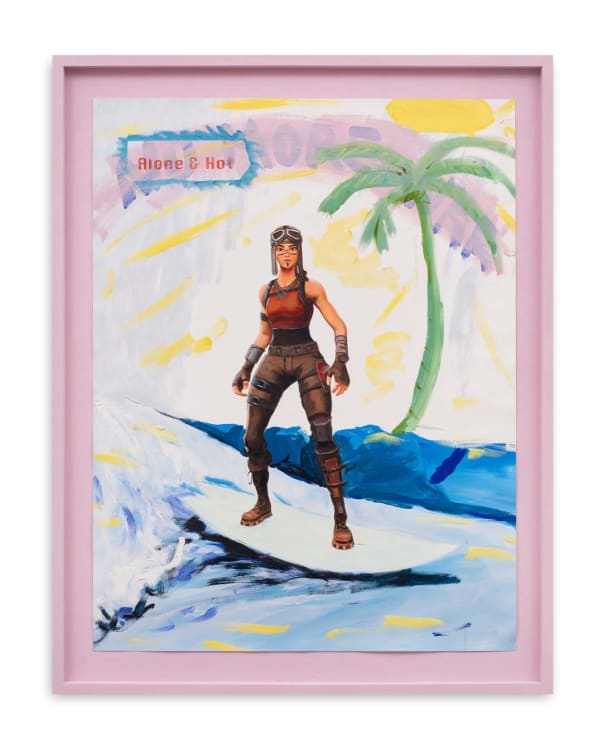 Federico Luger Alone&Hot, 2022 Oil on canvas 103 x 81 cm 40 1/2 x 31 7/8 in