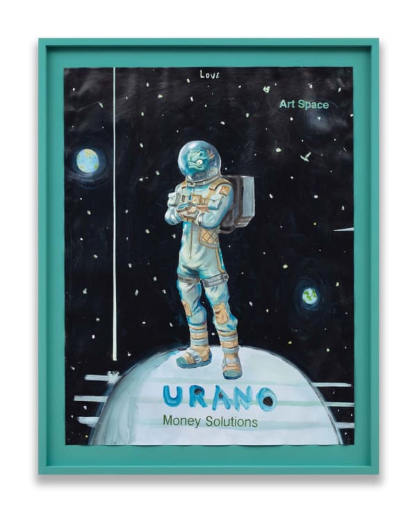 Federico Luger Urano: money solutions, 2022 Oil on canvas 103 x 81 cm 40 1/2 x 31 7/8 in