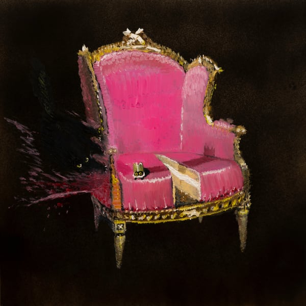 Vanessa Stockard Wrong side of slice divide, 2024 Oil on dibond 30 x 30 cm 11 3/4 x 11 3/4 in