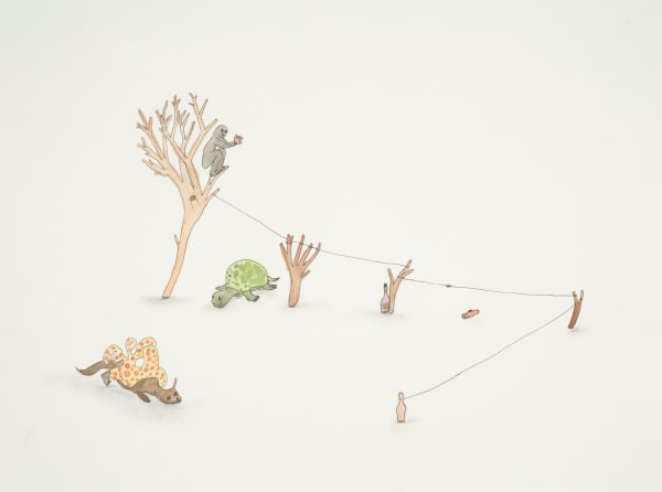 Federico Luger Ecosystem 061, 2004 Ink and watercolour on paper 24 x 32 cm 9 1/2 x 12 5/8 in