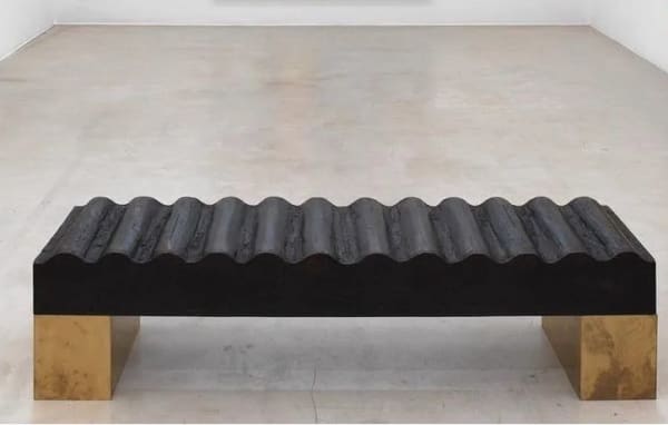 Diango Hernández El mar de noche (1/3), 2018 Bronze and brass 48 x 180 x 45 cm € 35,000.00