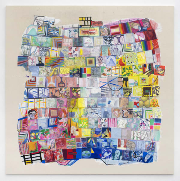 Franklin Evans selportraitasfrankstella. , 2018 acrylic on canvas 167.9 x 167.9 cm 66 1/8 x 66 1/8 in