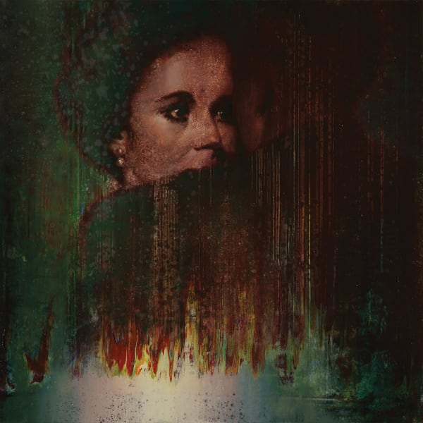 Attila Szűcs In the gravity of look, 2023 Oil on wood 70 x 70 cm 27 1/2 x 27 1/2 in