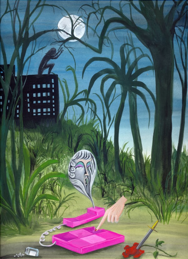 Agnese Guido Shakspeareane experience, 2020 Gouache on paper 31 x 24 cm 12 1/4 x 9 1/2 in