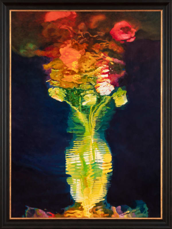 Diango Hernández Underwater flowers, 2025 Oil on canvas 149 x 108 cm 58 5/8 x 42 1/2 in