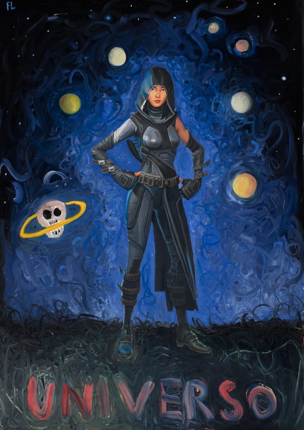 Federico Luger Universo, 2020 Oil on canvas 200 x 140 cm