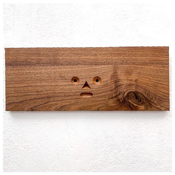 Edgar Orlaineta Face, 2023 Varnished wood 60 x 20 x 2.5 cm 23 5/8 x 7 7/8 x 1 in