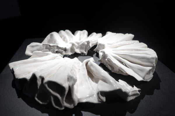 Carmen Mariscal To Judith 05, 2022 White ceramic 5 x 30 cm 2 x 11 3/4 in