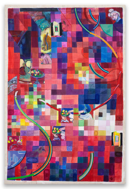 selfportraitasharmory, 2018 Acrylic on canvas 123 x 83 cm 48 3/8 x 32 5/8 in