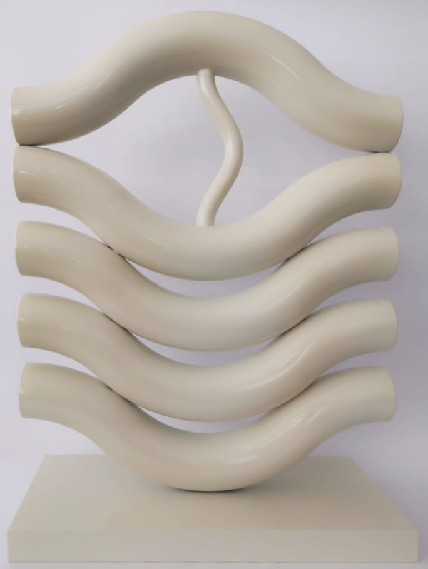 Diango Hernández Palabras mojadas, 2022 Bent steel 68.5 x 50 x 20 cm € 16,000.00