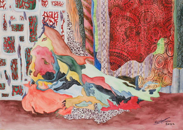 Erica Li Wu Group Consciousness, 2022 Watercolour on watercolour paper 29.7 x 42 cm 11 3/4 x 16 1/2 in