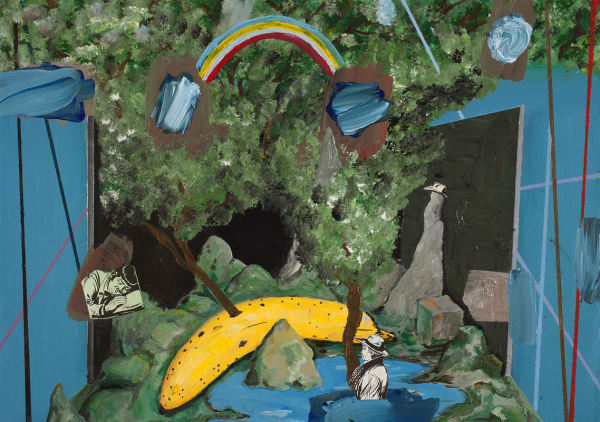 Federico Luger Piccoli universi paralleli che spuntano quando il pittore dorme, 2014 Acrylic on canvas 35 x 50 cm 13 3/4 x 19 3/4 in