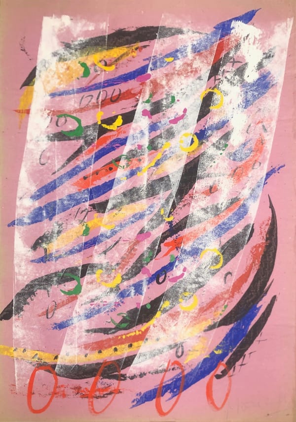 Ignazio Moncada Correnti, 1992 Acrylic on paper mounted of canvas 100 x 70 cm 39 3/8 x 27 1/2 in