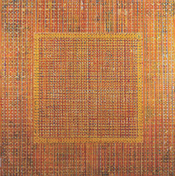 Marko Lađušić Megastructure Processor, 2019 Acrylic on canvas 200 x 200 cm 78 3/4 x 78 3/4 in